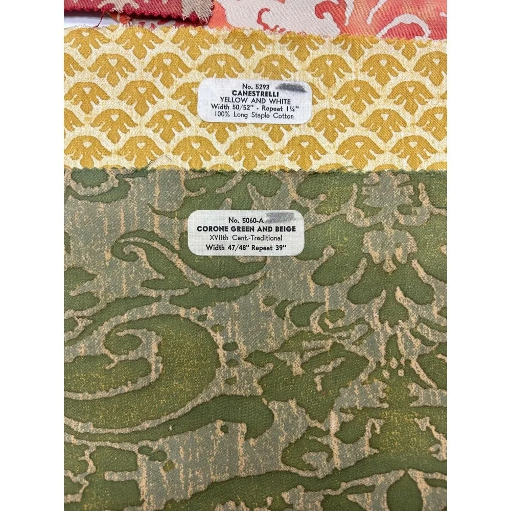 Vtg Six Rare FORTUNY Sample Pieces - Stunning Hard to Find Patterns & Colors